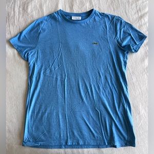 Lacoste Blue Cotton T-Shirt
